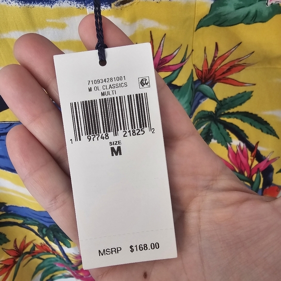 Polo Ralph Lauren NWT Mens Classic Fit Tropical Print Hawiian Woven Size M - Picture 2 of 7